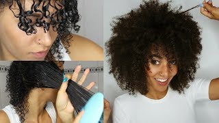 Hilfe Afrohaare Frisur Lockige Haare