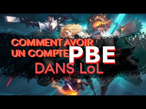 Part of a video titled Avoir un compte PBE de league of legends - YouTube