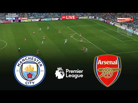 🔴Manchester City vs Arsenal - Premier League 2026 Match | Pes 21 Gameplay Simulation
