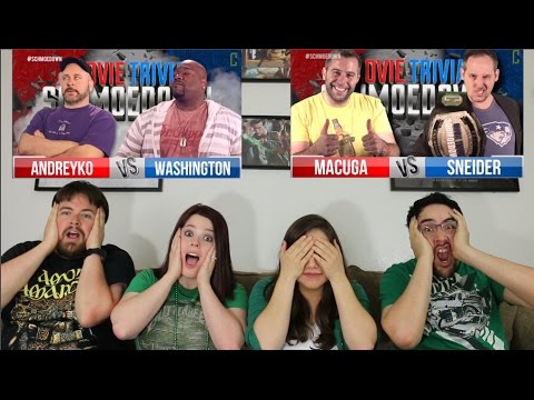 Macuga Vs. Sneider / Andreyko Vs. Washington REACTION - Movie Trivia Schmoedown
