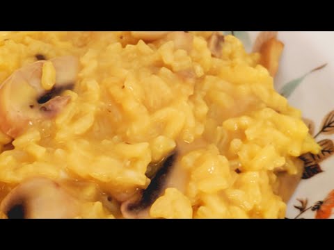 Risotto funghi e zafferano