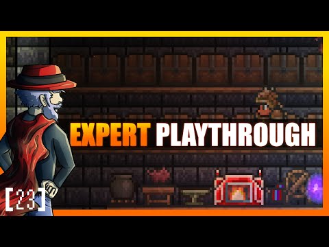 Terraria 1.3 Let's Play - Expert Mode Playthrough! NEW BASE [23] PC Gameplay
