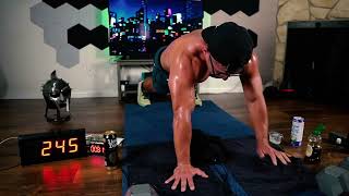 PUSHUP ASMR 🤫 1,265 consecutive pushups & 48 minute plank #pushup #asmr #shhh