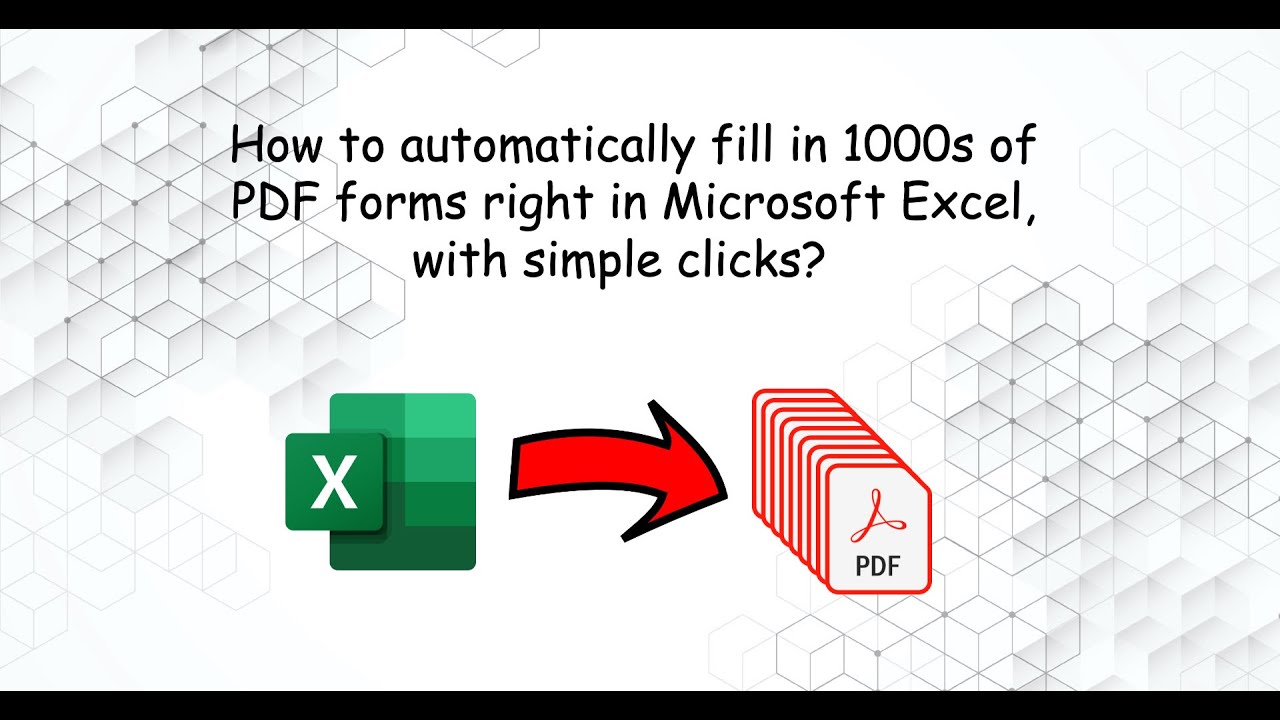 Batch Fill PDF Forms from Excel — 1000s of PDFs in Minutes