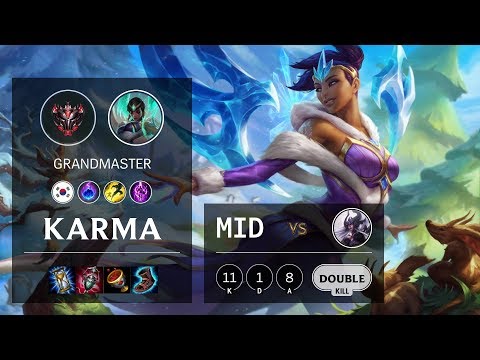 Karma Mid vs Syndra - KR Grandmaster Patch 10.10