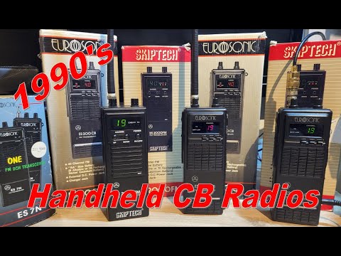 90's Handheld CB Radios - Eurosonic ES 200 and Skiptech HS 2000