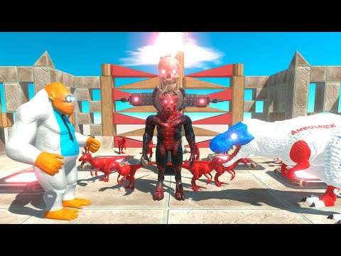 ⚡ DOCTOR T-Rex vs Virus Boss DEATH RUN - 🦖 Animal Revolt Battle Simulator 🦕