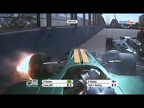 GP3 2010-2012 Onboard Crash Compilation (Dallara GP3/10)