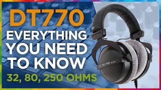 Video thumbnail for Beyerdynamic DT770: EVERYTHING you should know (32, 80, 250 ohms) by Brodie Brazil