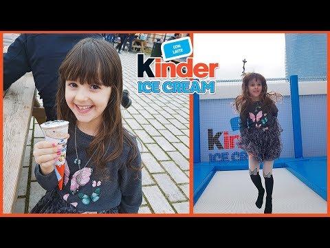 PROVIAMO I KINDER ICE CREAM! 😋 (gelati Kinder 😍)  *Salti di gioia per Alyssa*