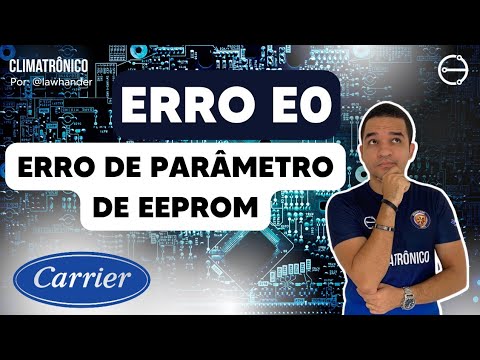 Vídeo: Erro E0 EEPROM em Carrier Inverter: 5 Passos Práticos