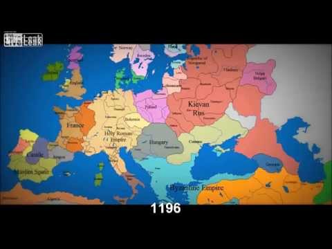 Map of Europe 1000 AD to present