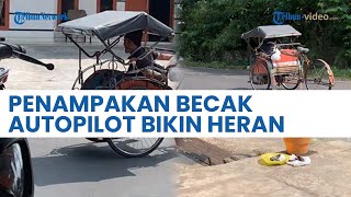 Penampakan Becak Autopilot di Jalan Bikin Heran Pengguna Jalan, Netizen: Emang Boleh Semandiri Ini