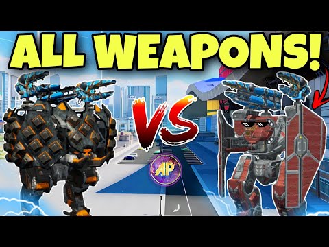 🔥 TITAN ROOK VS ARTHUR COMPARISON WITH ALL NEW WEAPONS || War Robots Test Server ||