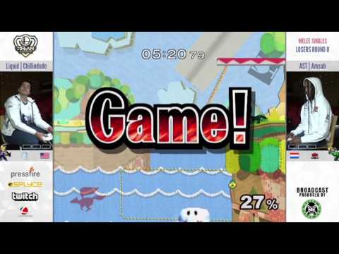 HFLAN - AST | Amsah (Sheik) vs. Liquid | Chillindude (Fox) - Losers Top 8 - Melee Singles