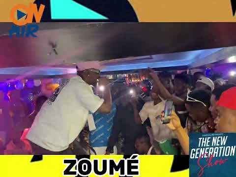 prestation ZOUME à the new generation show , RAP camer