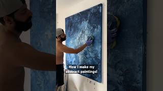 A simple technique using a sponge to make this #abstractpainting #abstractart #abstract