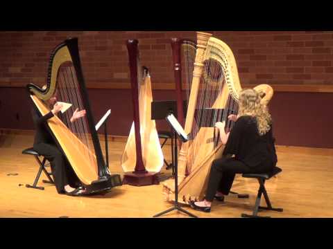 Tango by Isaac Albeniz  for Two Harps - OU Harp Ensemble