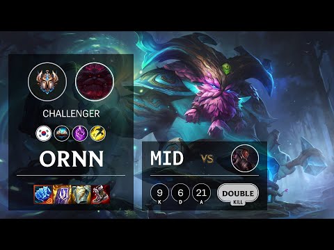Ornn Mid vs Lucian - KR Challenger Patch 11.3