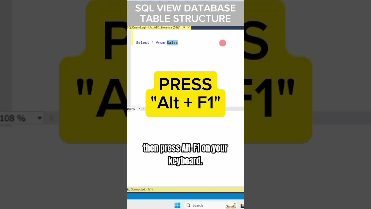 SQL Tutorial For Beginners | SQL Shortcuts | Learn SQL