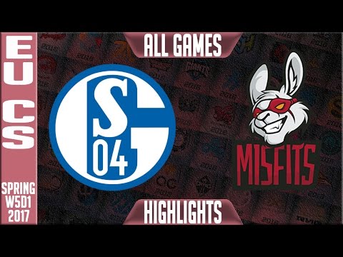 S04 vs Misfits Academy Highlights All Games - EUCS Week 5 Spring 2017 - S04 vs MSF All Games