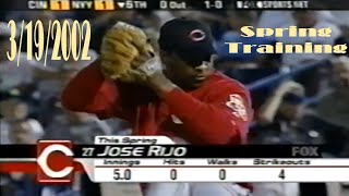 Cincinnati Reds vs New York Yankees (3/19/02, Spring Training, 6th Inning)