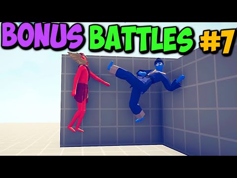TABS - Naruto, Sasuke, Kakashi, Drunken units  Bonus Battles #07  -Totally Accurate Battle Simulator