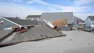 preview picture of video 'Lavallette Dover Ave Sandy Boardwalk Aftermath'