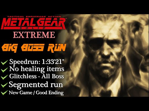 【MGS】BIG BOSS RUN/Extreme/New Game - 1:33'21"