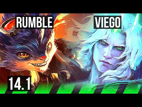 RUMBLE vs VIEGO (JNG) | 800+ games, Godlike | NA Master | 14.1