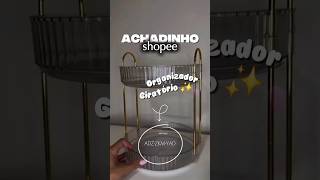 ACHEI NA SHOPEE ORGANIZADOR GIRATÓRIO 😱✨️❤️ #shopee #achadinhos