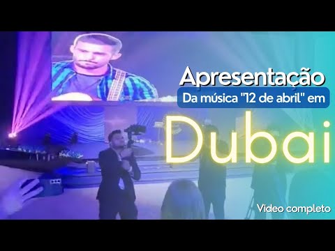 Apresentação da música "12 de Abril"  em Dubai - (Future Innovation Summit 2022)