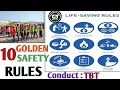 Golden Safety Rules Top 10 Golden Safety Rules Life Saving Rules For Contraction Side LSSR