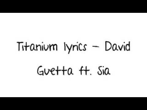 Sia - Titanium[Lyrics]