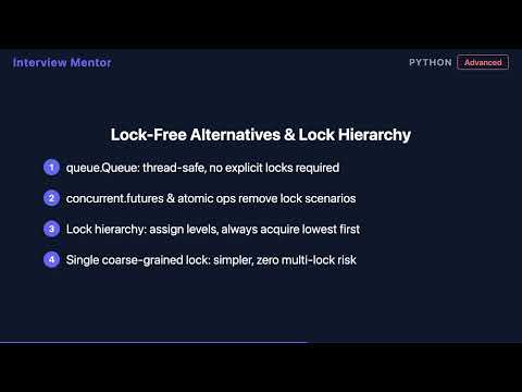 Prevent Deadlocks In Python Advanced Threading