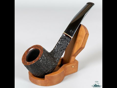 Savinelli "Roma" Rusticated Bent Pot Triangular Shank (123) 6mm