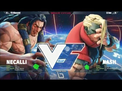 SFV/SF5: Next Level Battle Circuit V.2 - F3.Alucard (Necalli) vs LI Joe (Nash)