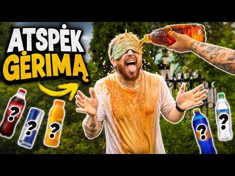 Atspėk Gėrimą Užrištomis Akimis !!! 😱 | STIMOMEDIA | Pildyk