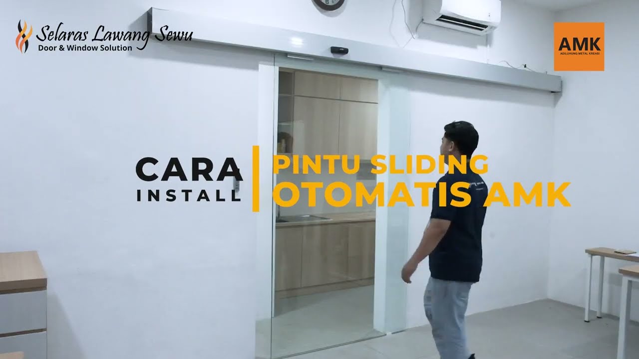Cara Pasang Pintu Sliding Otomatis AMK