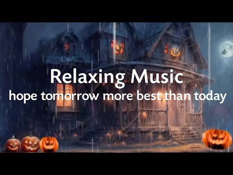 Open the window and Lie down in bed with Crackling Fire & Rain Sounds for Sleep, Study & Relax