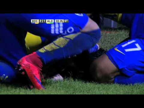 Gol de Lodeiro. Boca 2 - Aldosivi 1. Fecha 11. Primera División 2016.