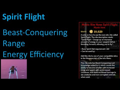 Arcane Odyssey | What affects Spirit Flight? Beast-Conquering, Range, Energy Efficiency