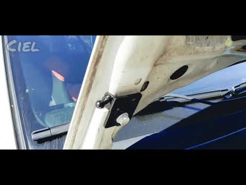 BH5 Subaru Legacy hood gas strut install.