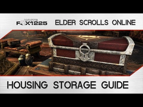 ESO: Housing Storage Guide! How to store items in your home!