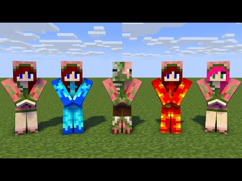 MONSTER SCHOOL : WALKER DANCE MEME PIGMAN FAMILY - MINECRAFT ANIMATION
