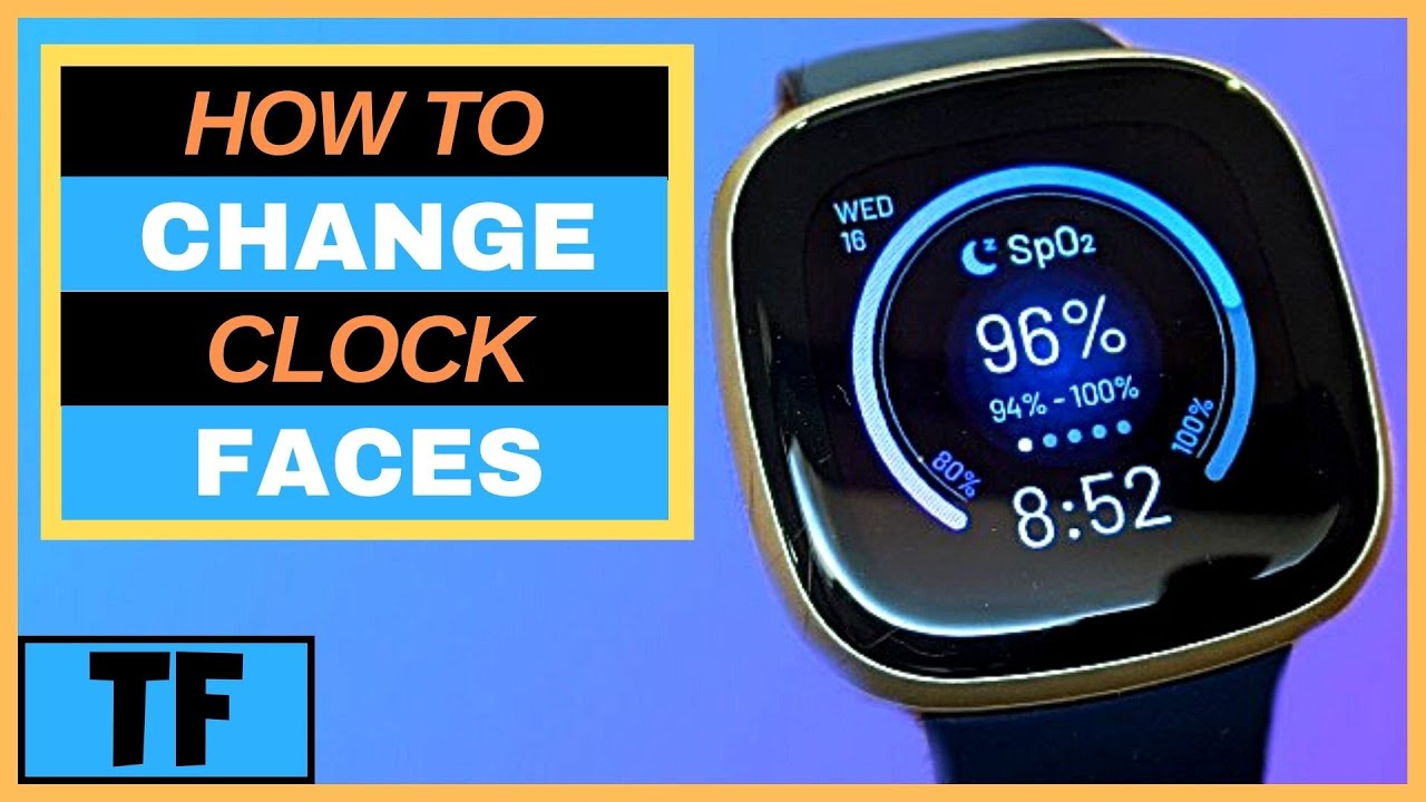 Fitbit Versa 3 Sense - How To Change Clock Faces | Watch Faces Tutorial Help