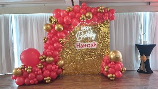 Shimmer Wall Balloon Garland | Shimmer wall Backdrop | party king kuwait