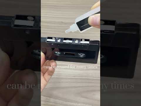 Cassette Head Cleaning HACK，Reusable Tape That Saves Your Mixtapes#cassettecleaner#cassetteculture
