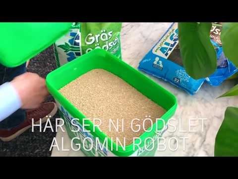 Gräsgödsel Algomin Robot 10 kg, Granulat för 600 m² Gräsmatta, Miljövänlig & Barnsäker
