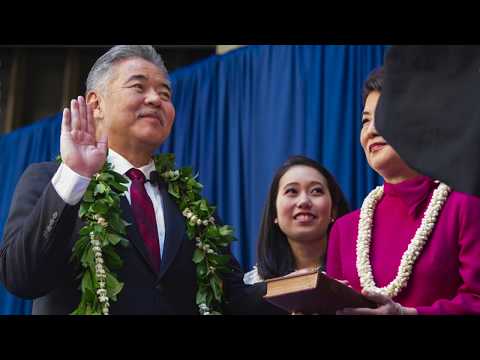 Gov and Lt. Gov. of Hawaii sworn in at ceremony